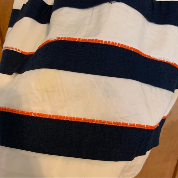 Orange and Navy Anthropologie Dress - Picture 8 of 8